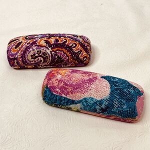 2 Vera Bradley Hard Clamshell Glasses Cases